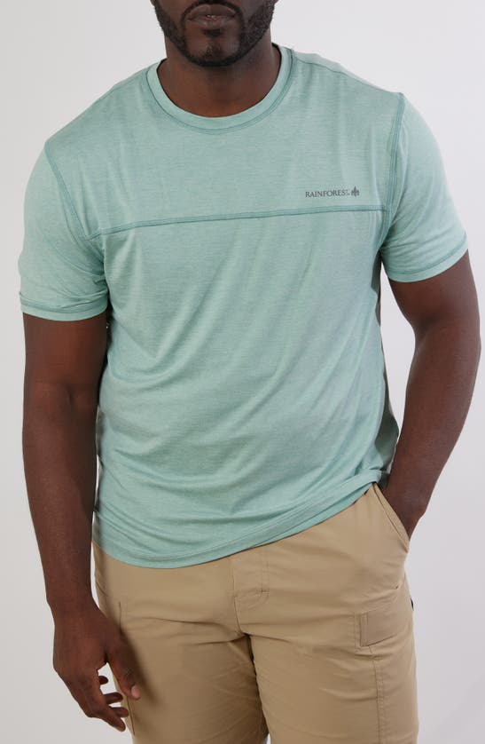 Rainforest Low Country Cutline T-shirt In Heather Aqua