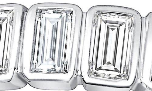 Shop Ron Hami 14k Gold Baguette-cut Diamond Band Ring In White Gold/diamond
