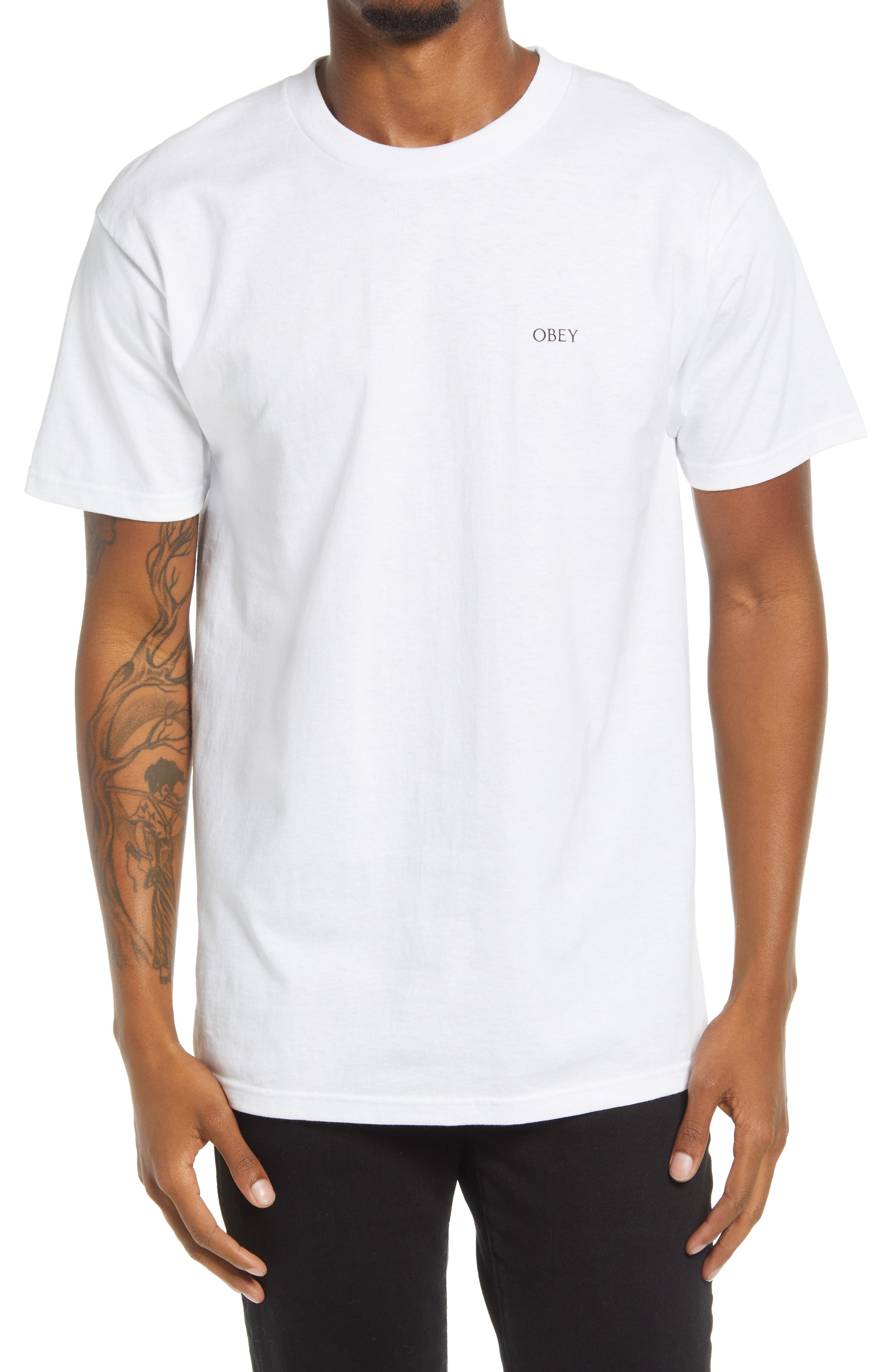 tee shirt obey homme
