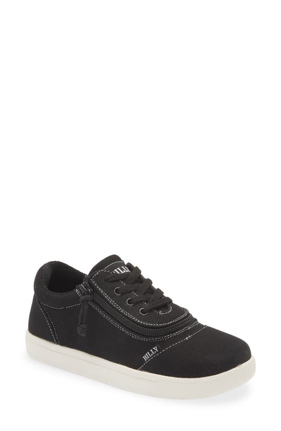 Billy Footwear Kids' Low Top Sneaker In Black/ White