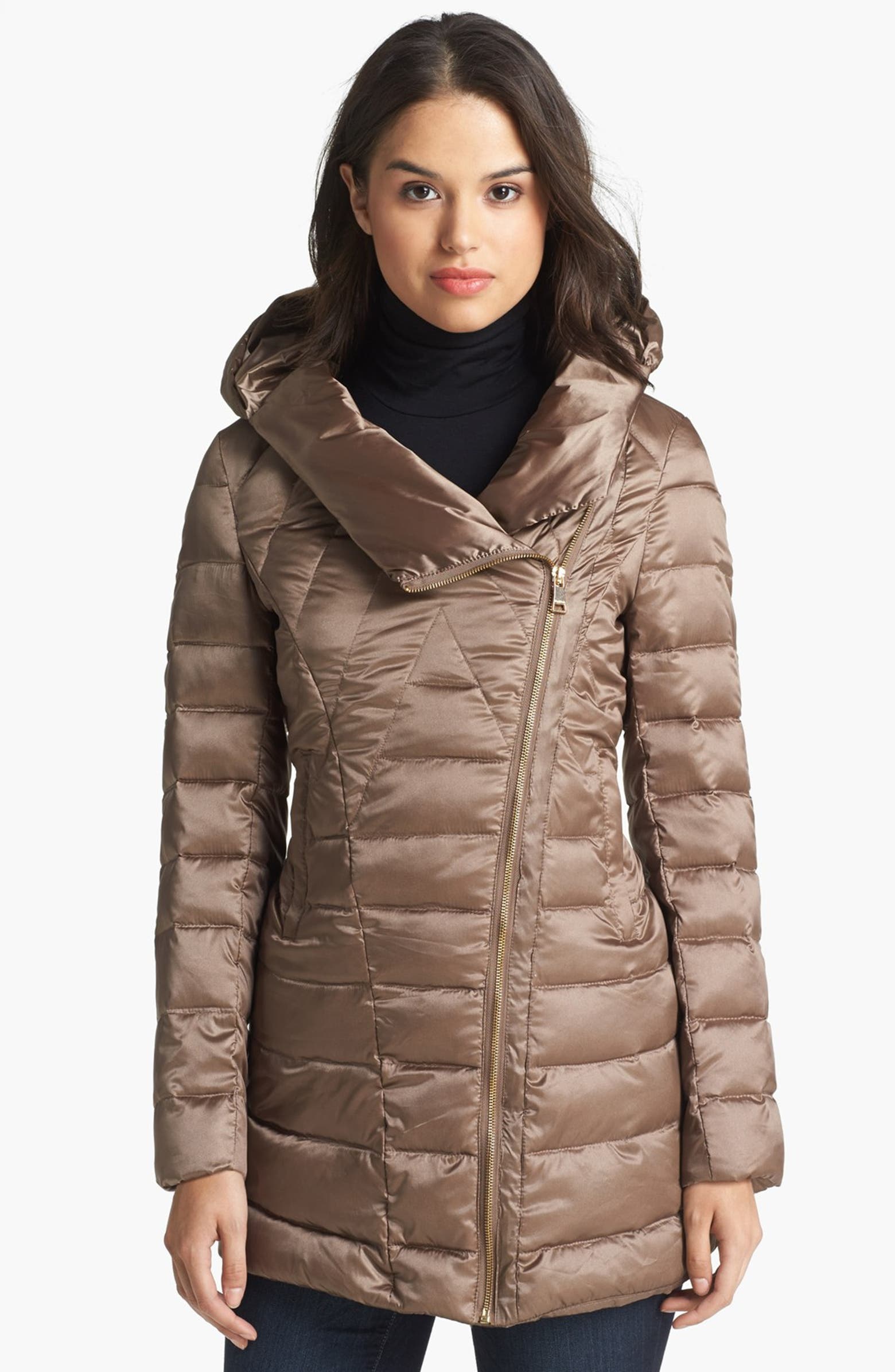 bebe Hooded Down & Feather Jacket | Nordstrom