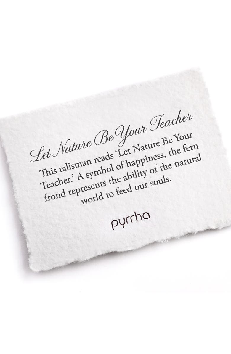 Pyrrha Let Nature Be Your Teacher Pendant Necklace | Nordstrom
