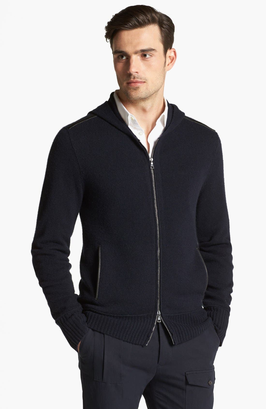 john varvatos cashmere hoodie