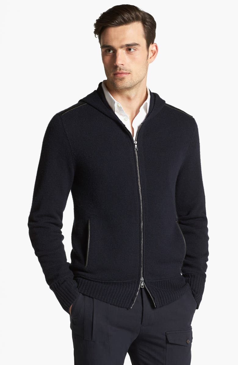 John Varvatos Collection Cashmere Hooded Sweater | Nordstrom
