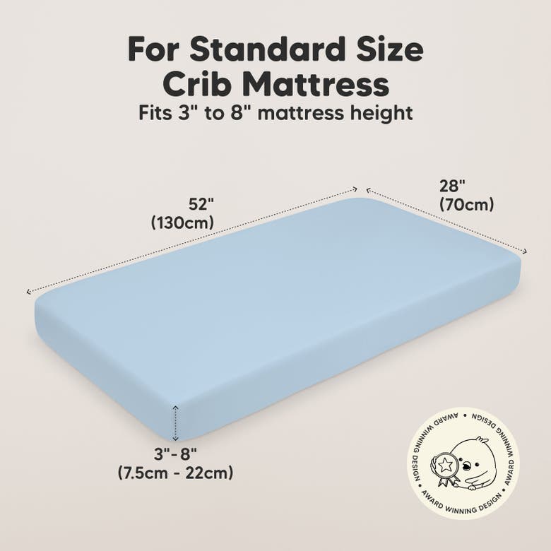 Keababies Soothe Fitted Crib Sheet In Cornflower