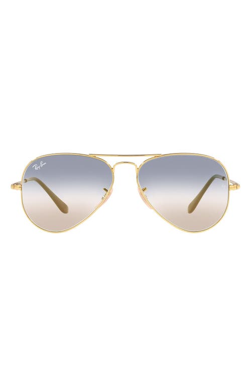 Ray Ban Rb3689 Bi-gradient Sunglasses Arista Frame Blue Lenses 55-14 In Arista/clear Blue