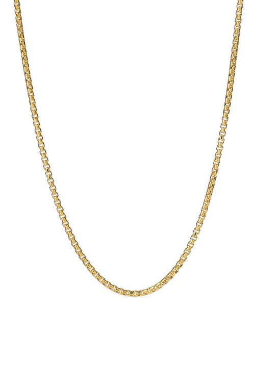 Box Chain Necklace in Gold