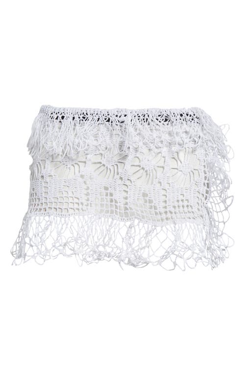 DIOTIMA DIOTIMA AMES COTTON CROCHET MINISKIRT 