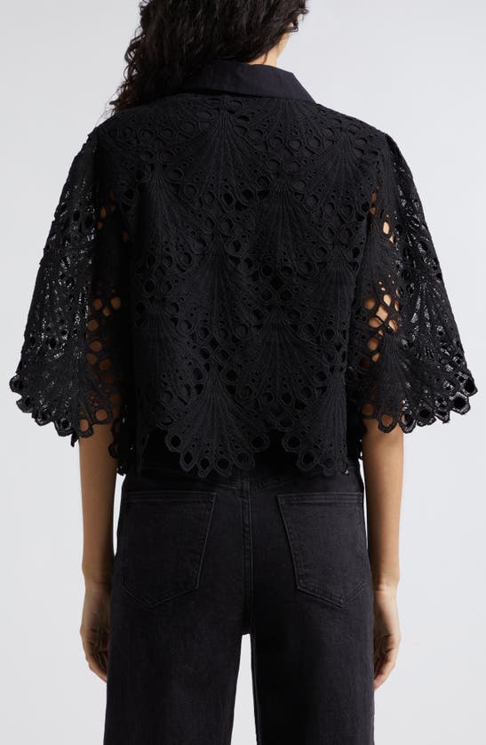 RAMY BROOK RAMY BROOK MYRTLE LACE SCALLOP SHIRT 