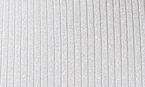 Endless Rose Ribbed Body-con Minidress In Silver