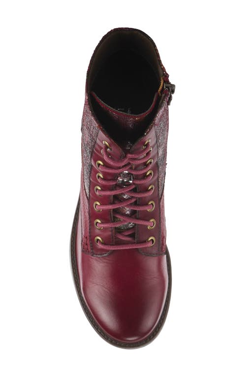 L'artiste By Spring Step Marty-met Bootie In Bordeaux Multi