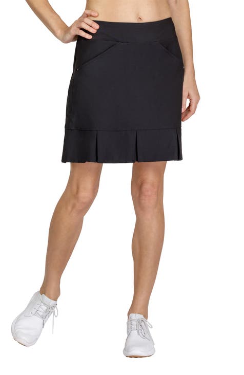 Stride Recycled Polyester High-Waisted Pleated Skort with Liner