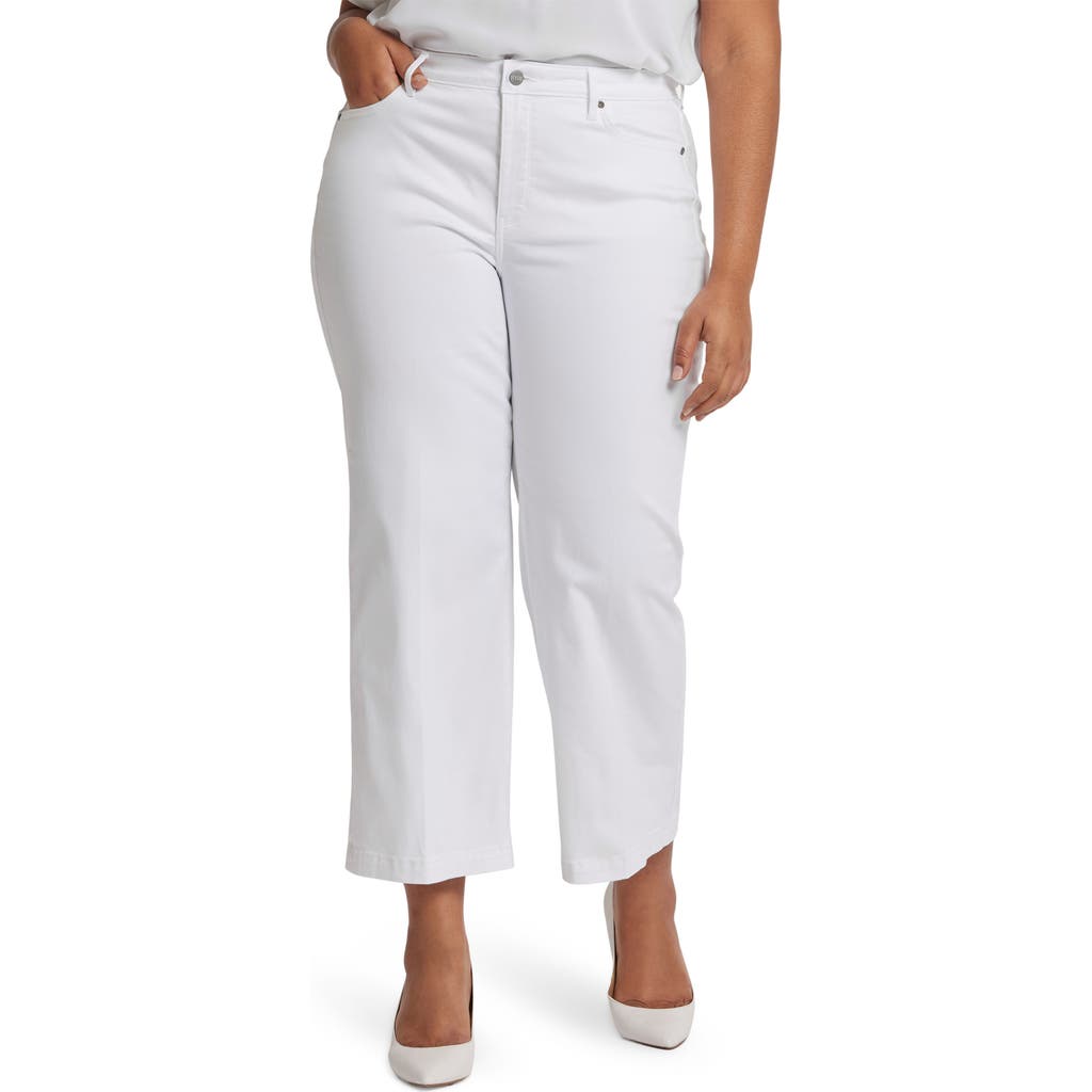 Nydj Teresa Ankle Wide Leg Jeans In Optic White