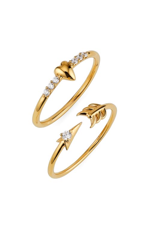 Love Stacking Rings Set in Gold