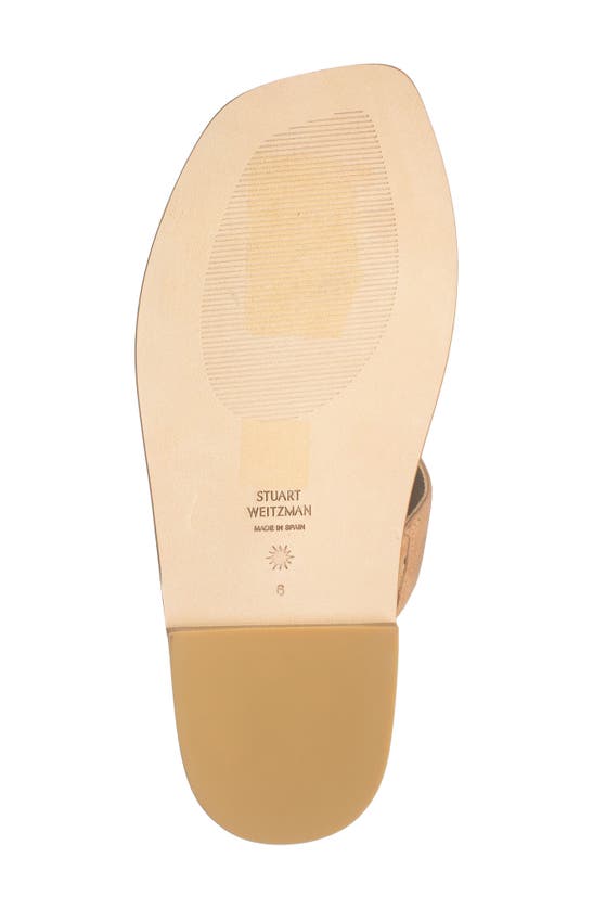 Stuart Weitzman Lyla Flat Sandal The Sw Outlet In Tan