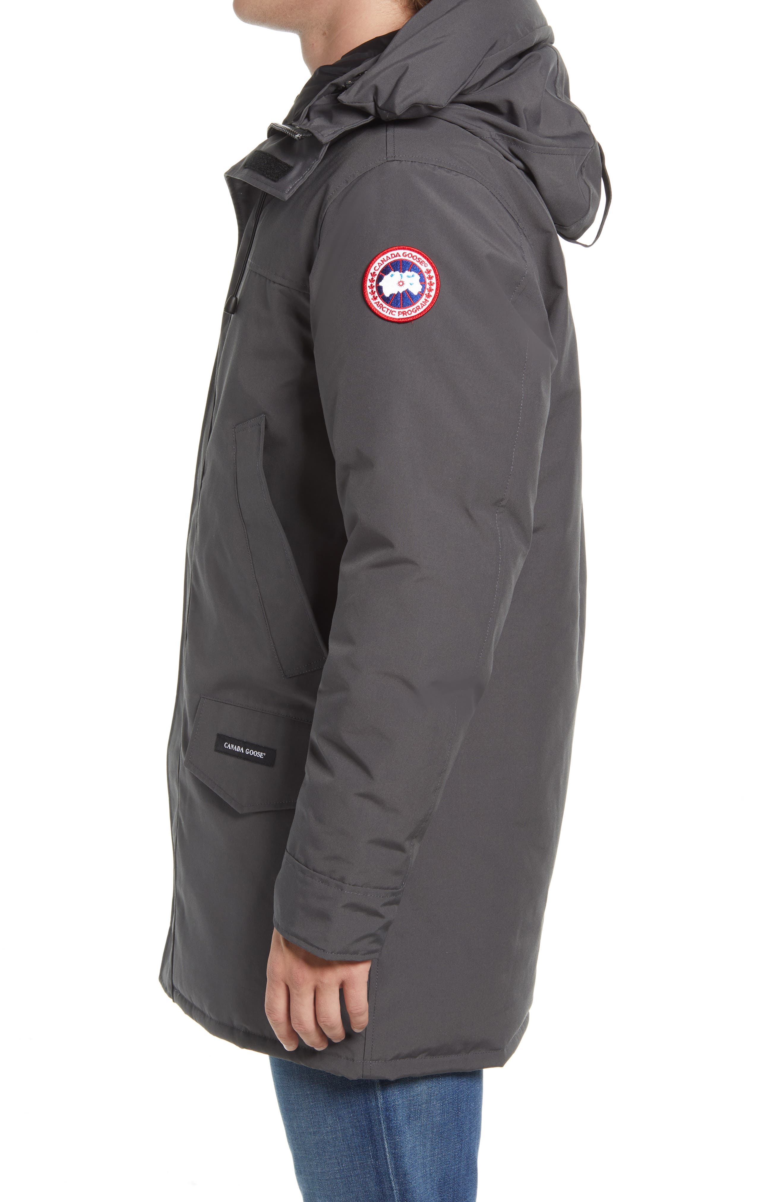 slim fit down parka