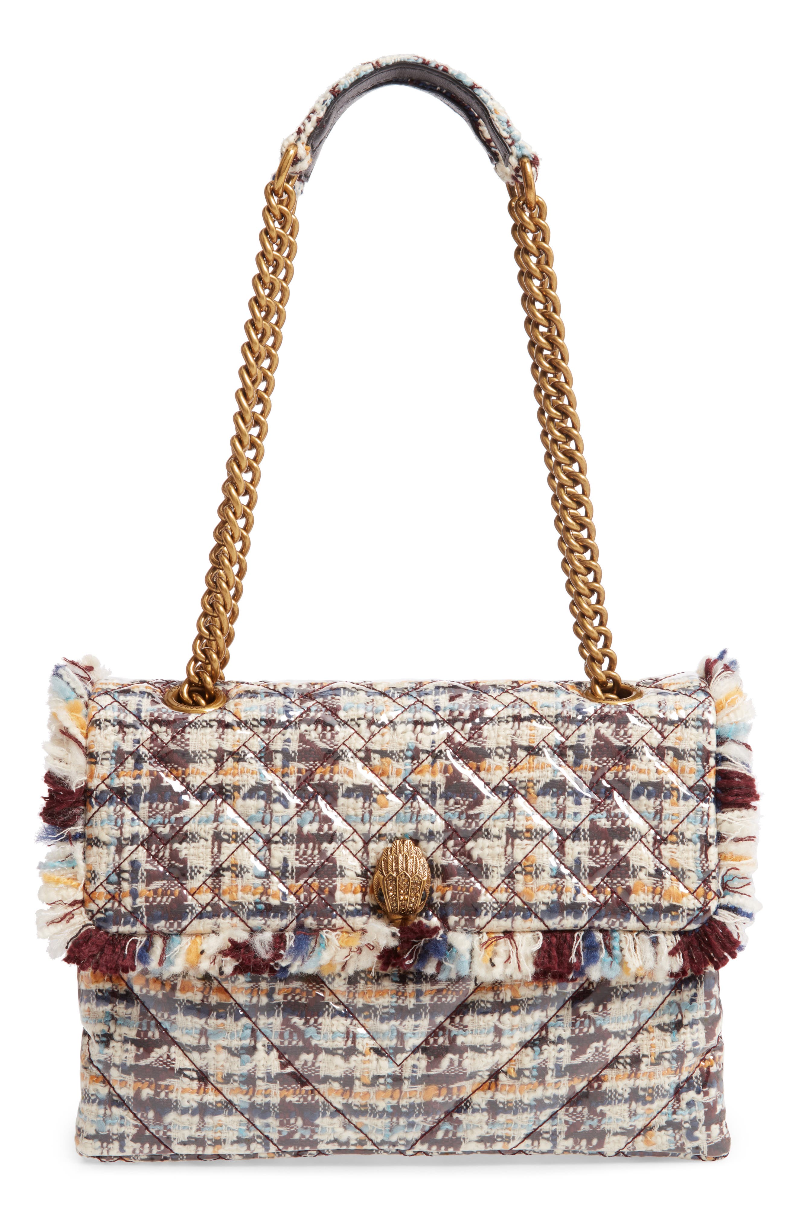 Kurt Geiger London Large Kensington X Tweed Shoulder Bag Nordstrom