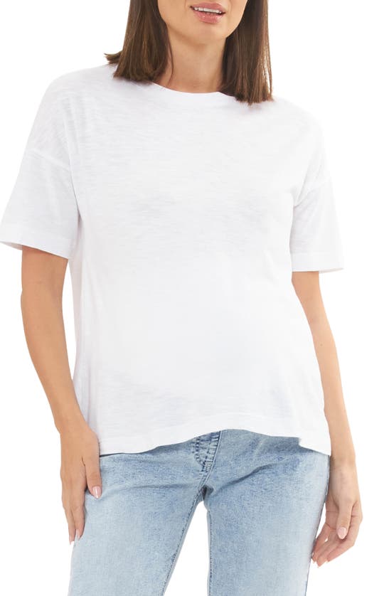 Ripe Maternity Claud Maternity T-shirt In White