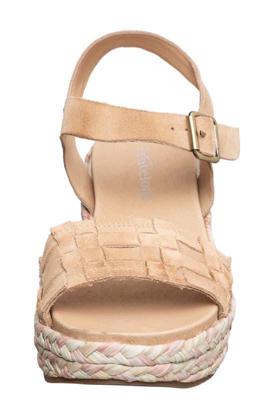 Antelope Harlow Wedge Sandal In Blush Suede