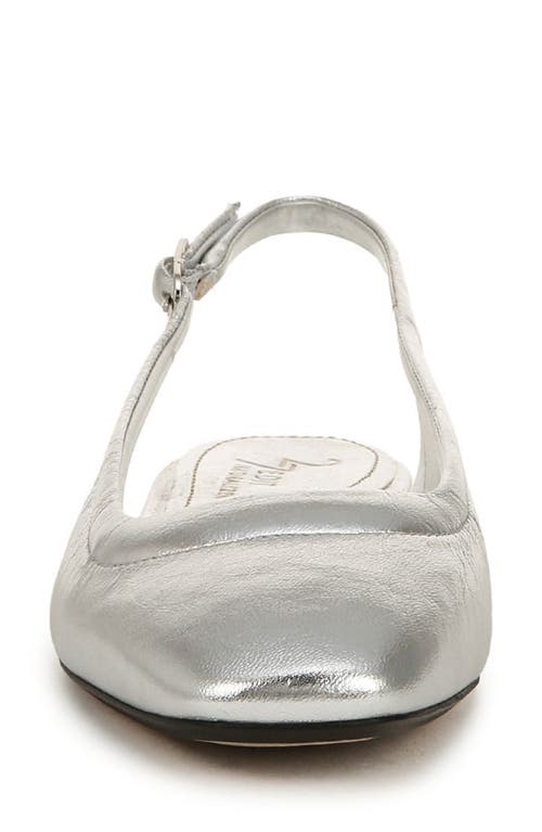 Shop 27 Edit Naturalizer Cadence Slingback Flat In Silver