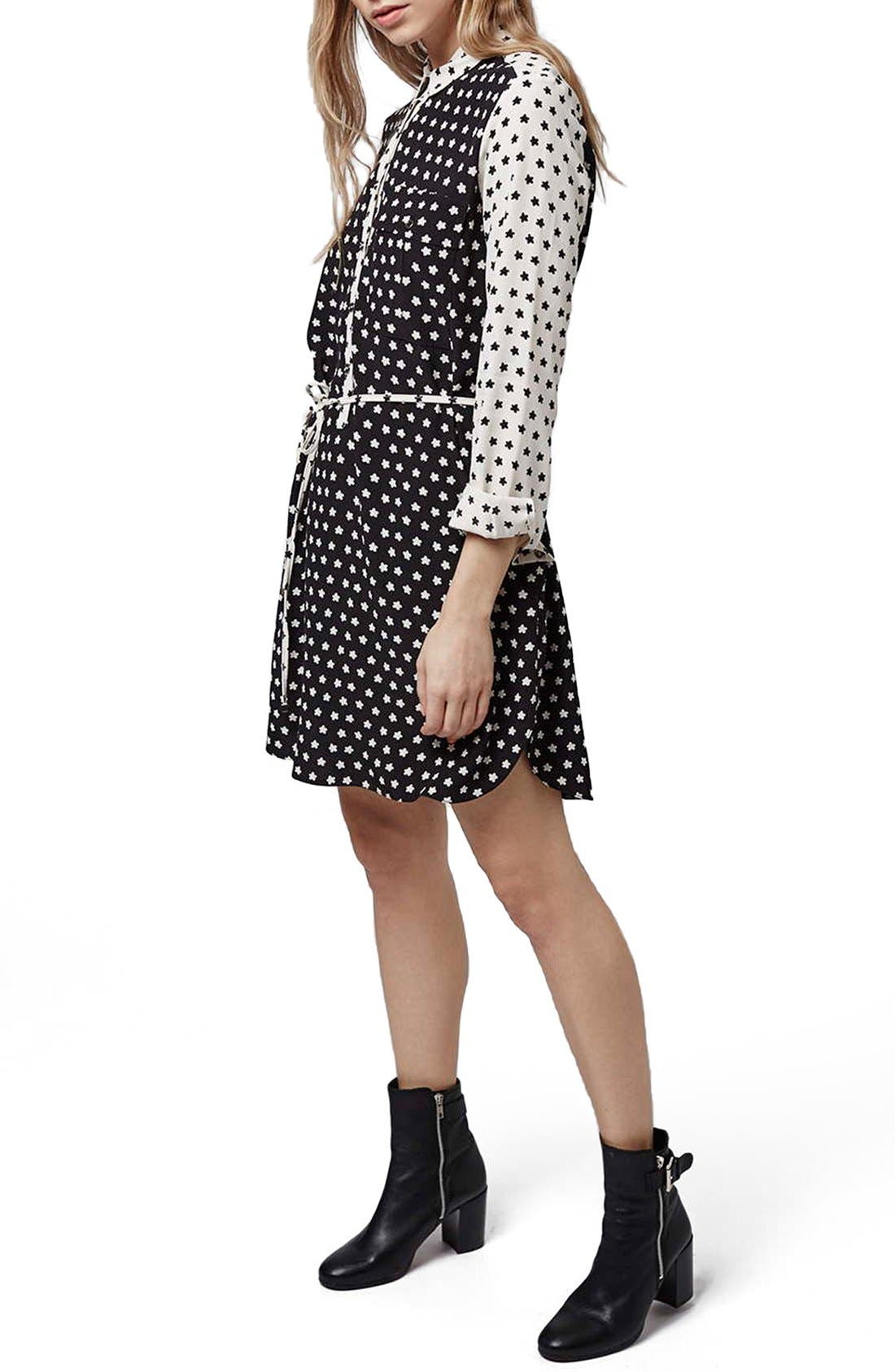 'Mix & Match Artist' Print Belted Shirtdress Nordstrom