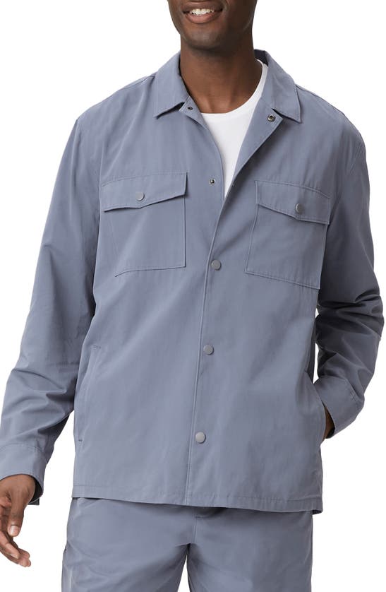 Paige Delman Shirt Jacket In Ink Pot
