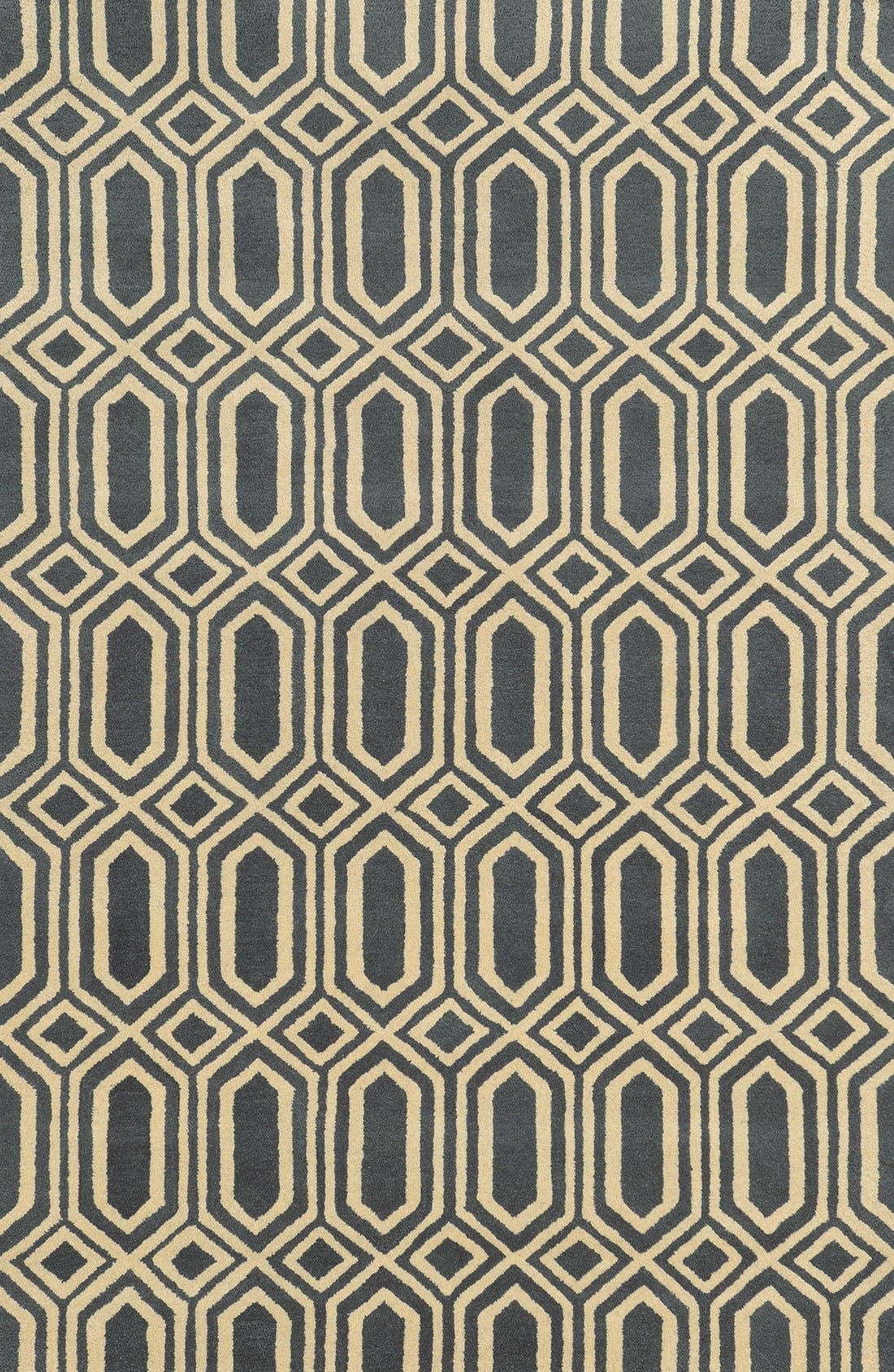 Rizzy Home 'Hexagon' Hand Tufted Wool Area Rug Nordstrom