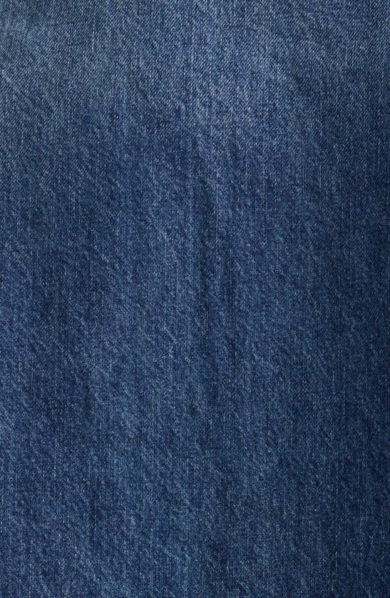 Shop Coperni Hybrid Belted Sleeve Denim Overshirt In Blue
