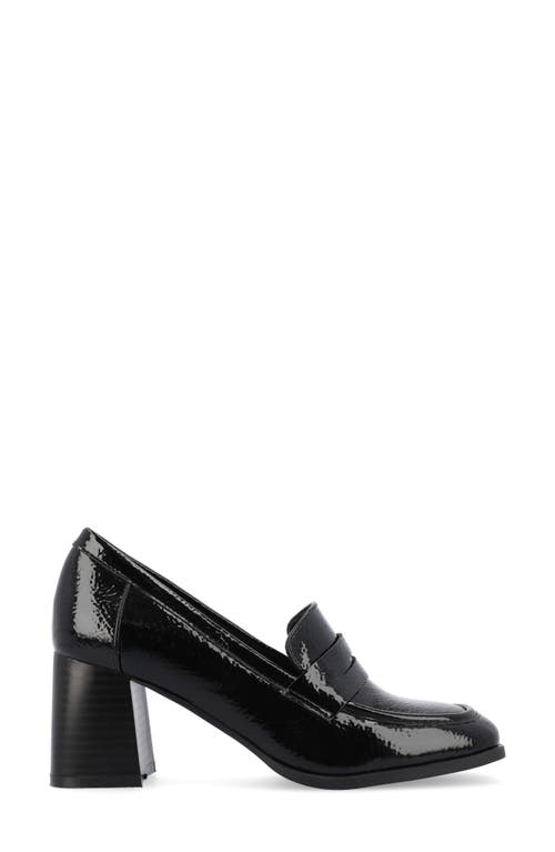 Journee Collection Collection Women's Tru Comfort Foam Malleah Pumps In Patent/black