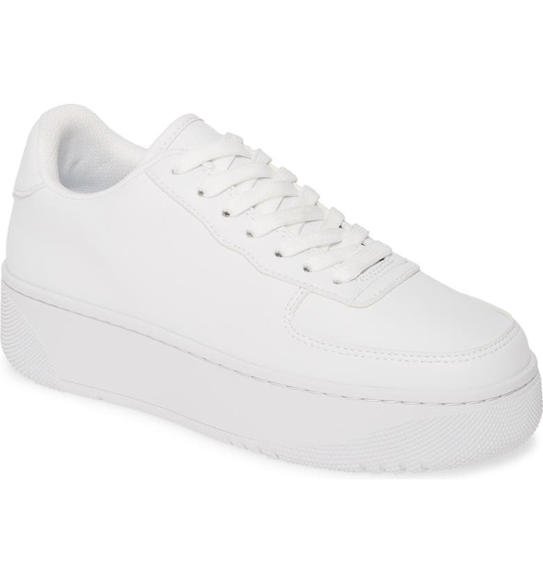 JEFFREY CAMPBELL Court Sneaker, Main, color, WHITE WHITE