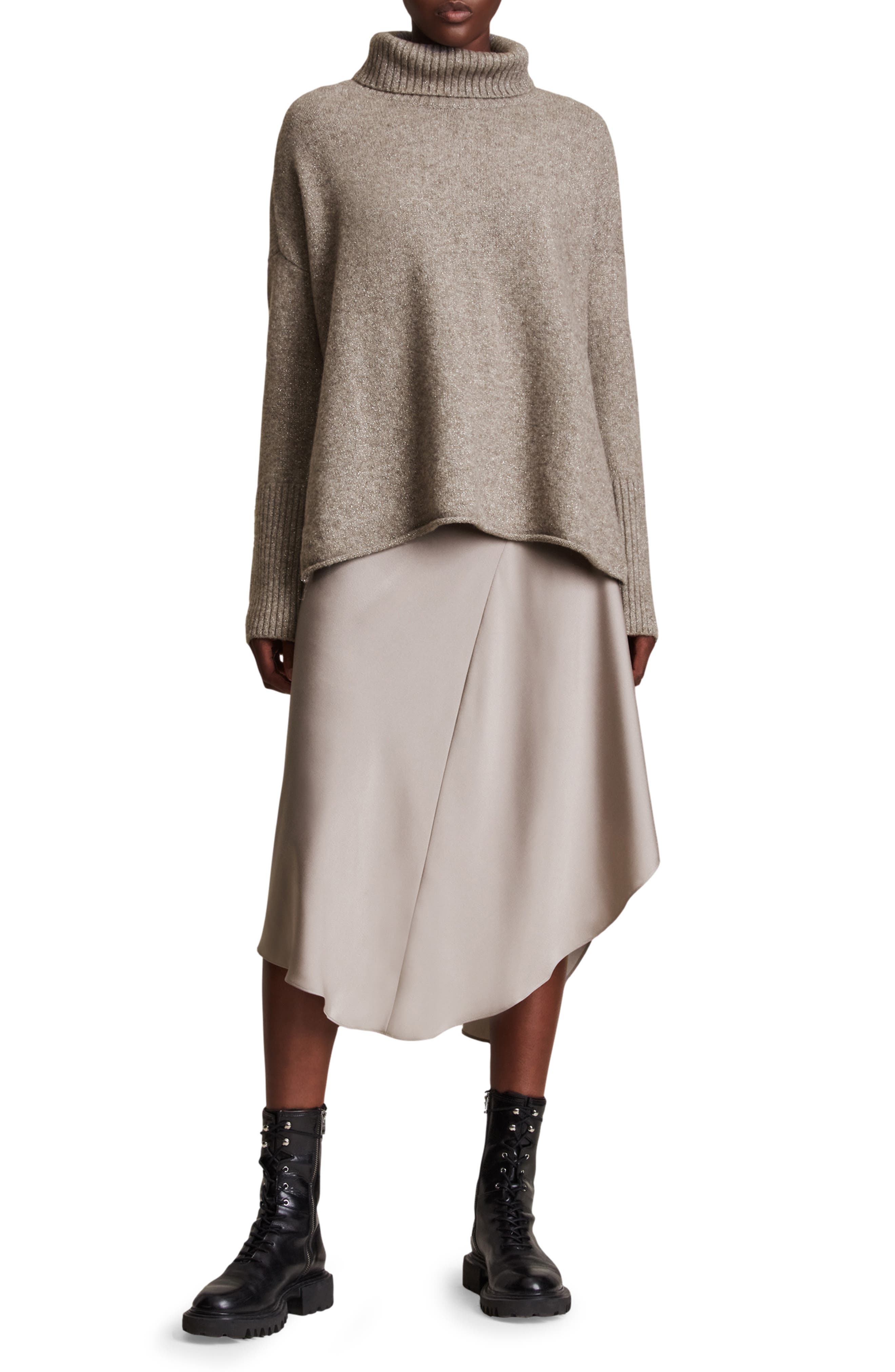 allsaints sweater dress