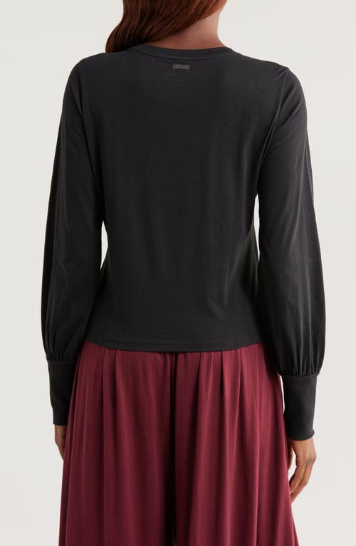 Lunya Organic Pima Cotton Lounge T-shirt In Immersed Black