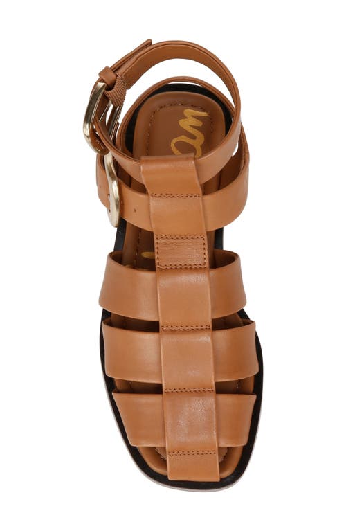 Sam Edelman Dawn Ankle Buckle Sandal Saddle Leather In Saddle Se
