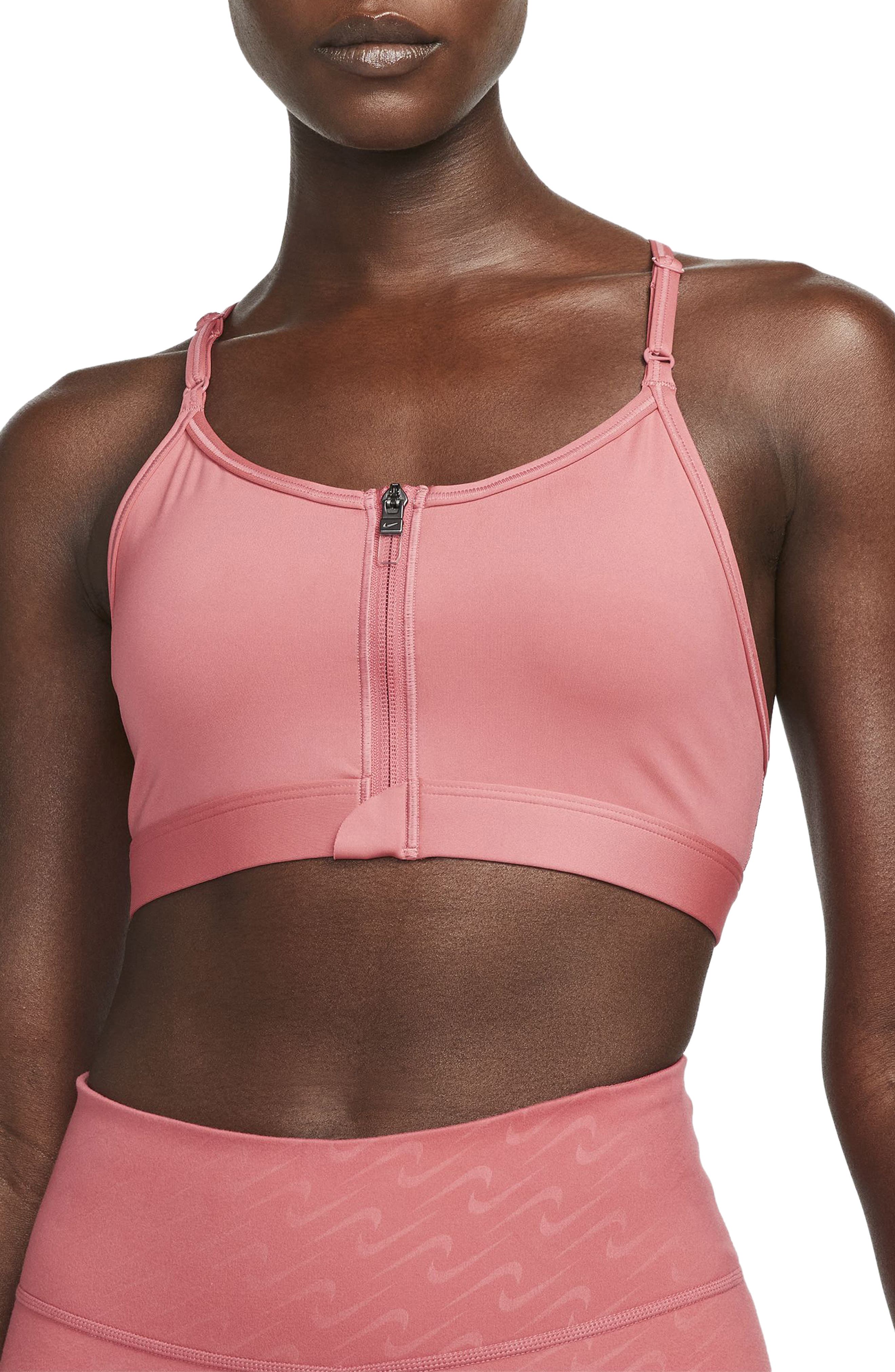 nike indy zip bra