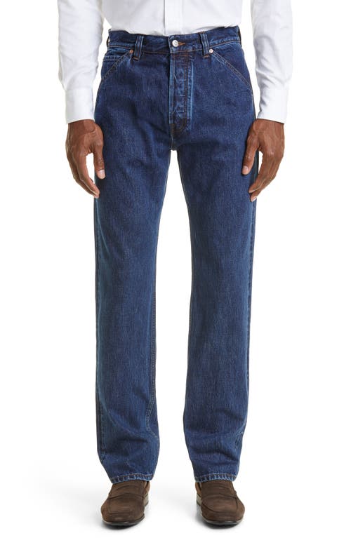 Drake's Selvedge Denim Straight Leg Jeans Blue at Nordstrom,