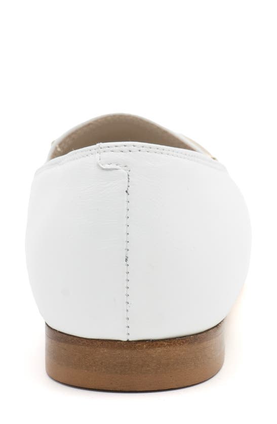 Amalfi By Rangoni Greve Loafer In White Parmasoft - Platinum Acc