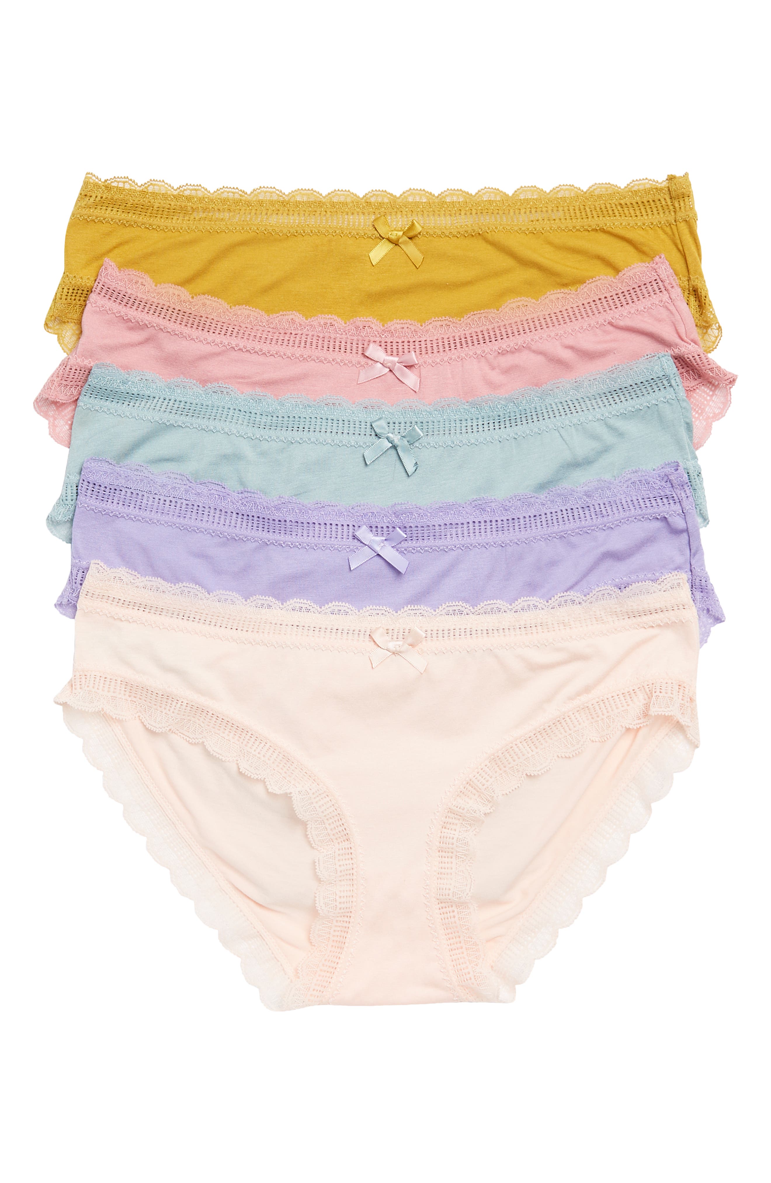 Honeydew Intimates 5Pack Kira Hipster Underwear Nordstromrack
