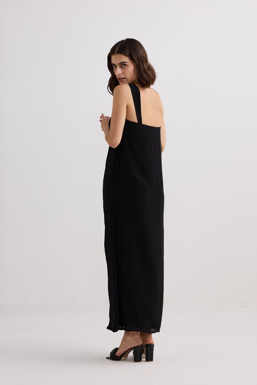 Reistor Twilight Twist Strappy Maxi Dress In Black