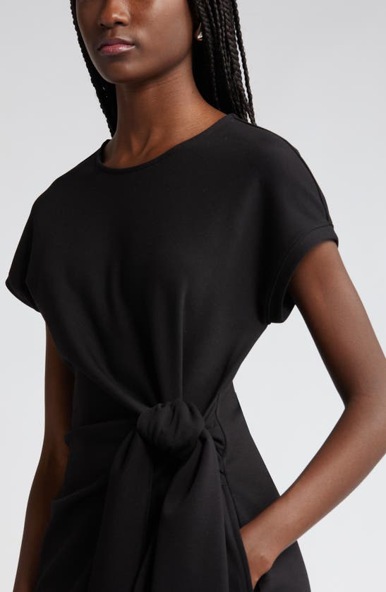 Shop Nordstrom Tie Waist Midi Dress In Black