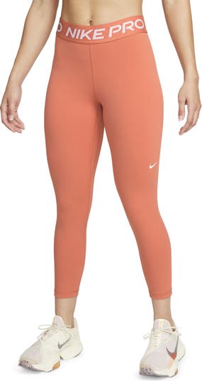 Nike Pro 365 Women\'s High-Rise 7/8 Leggings (Small, Dark Grey  Heather/Black/White)