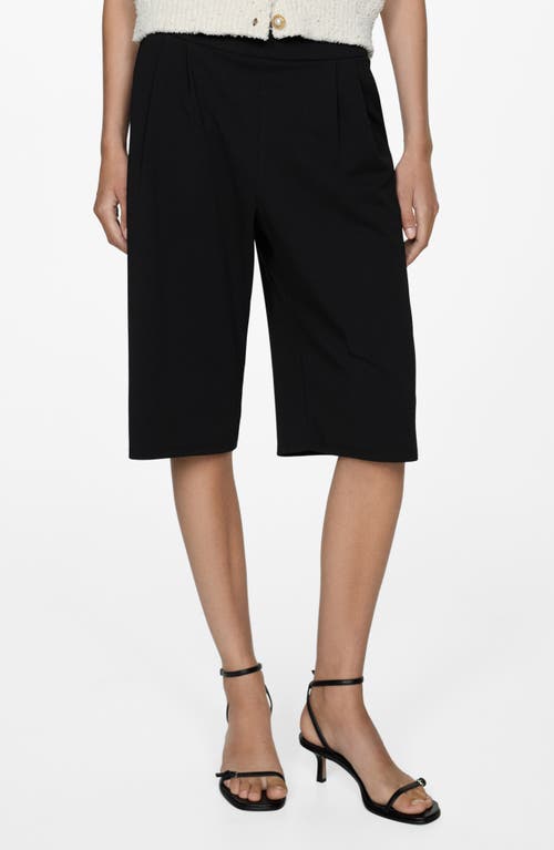 MANGO MANGO PLEATED BERMUDA SHORTS 