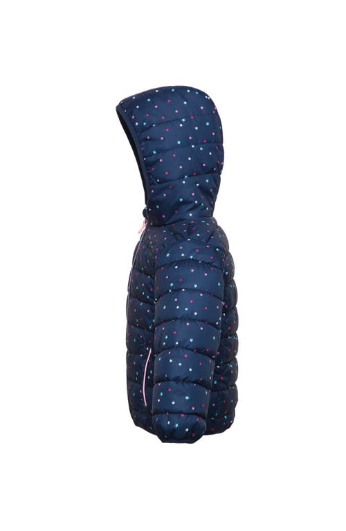 Rokka&rolla Toddler Lightweight Puffer Jacket In Navy Stars