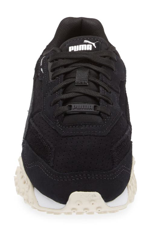 Puma Blacktop Rider Sneaker In  Black-alpine Snow