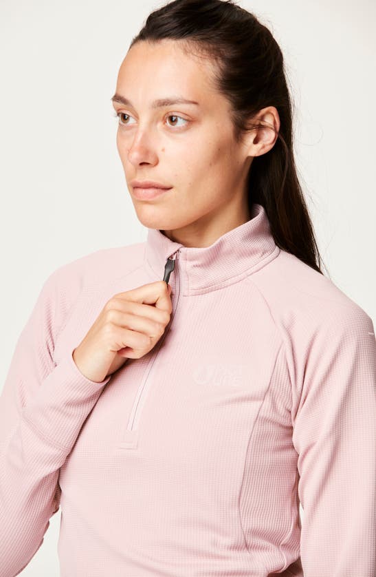 Picture Organic Clothing Windy Fleece Quarter Zip Sweatshirt In Shadow Gray