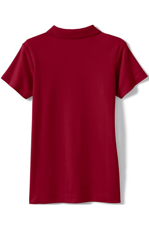 LANDS' END LANDS' END SCHOOL UNIFORM GIRLS SHORT SLEEVE FEMININE FIT INTERLOCK POLO SHIRT