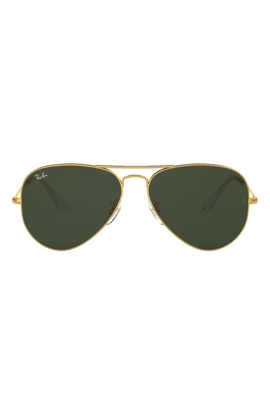 Doe voorzichtig Dinkarville Groenteboer Ray Ban Large Original 62mm Aviator Sunglasses In Gold | ModeSens