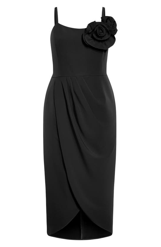 Shop City Chic Fleur Sleeveless Dress In Black
