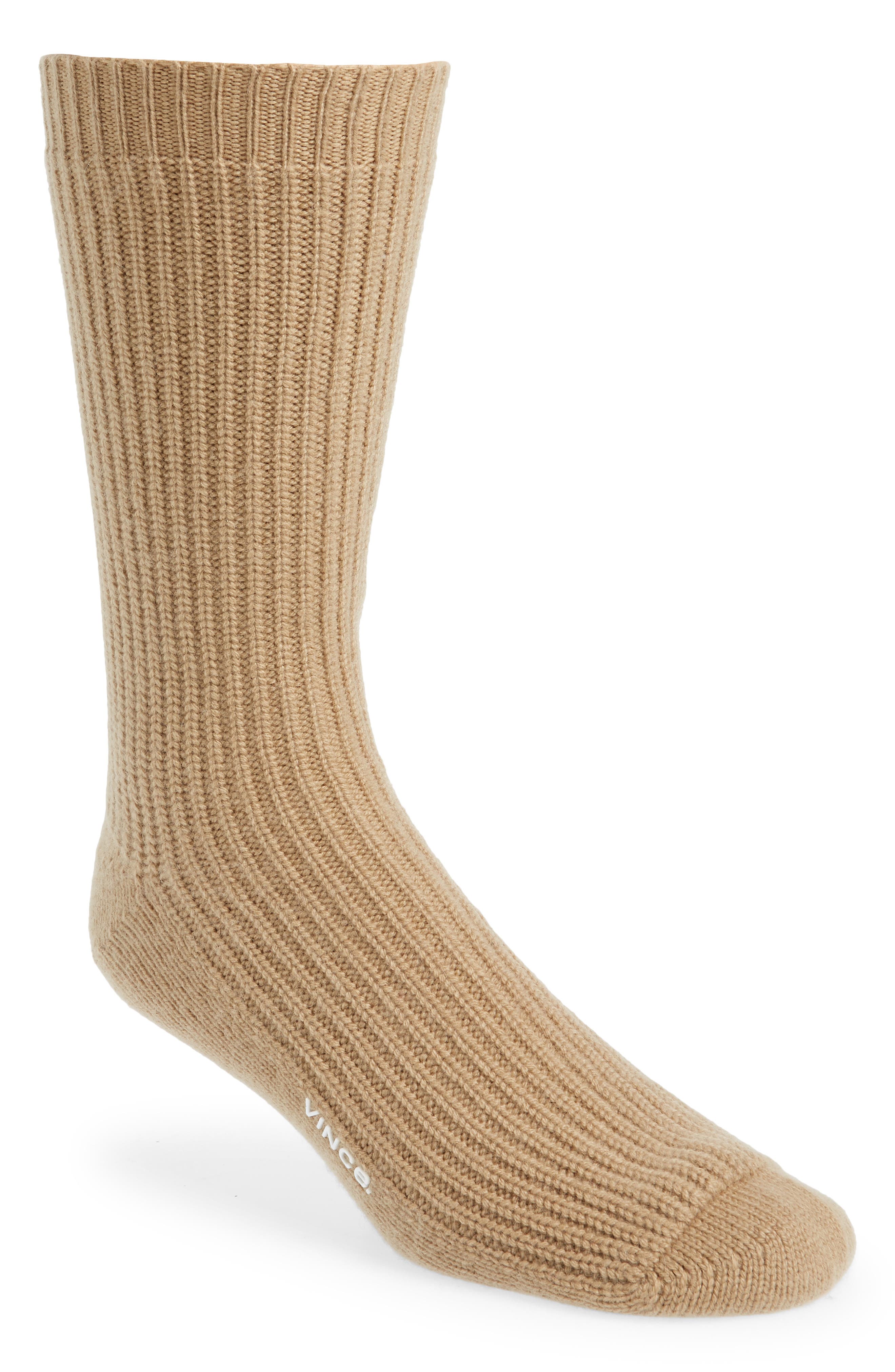 Vince Shaker Knit Wool & Cashmere Crew Socks Nordstrom
