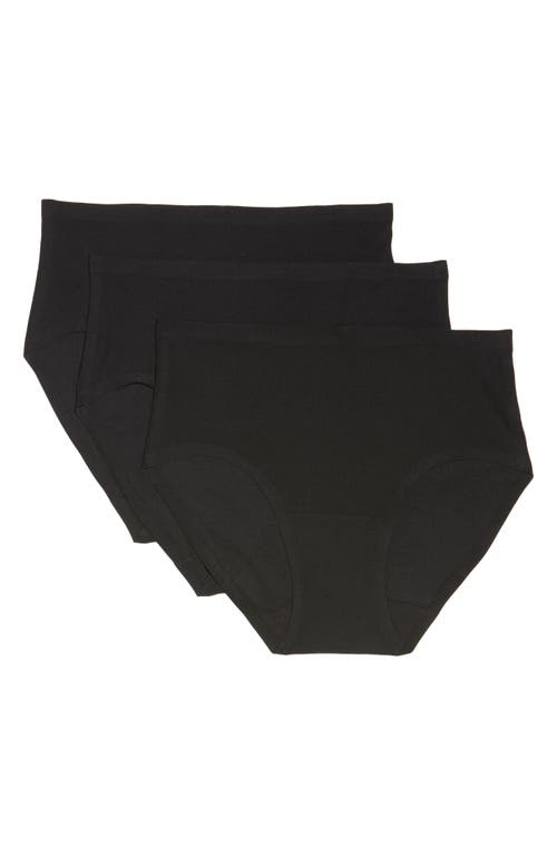 Chantelle Lingerie Soft Stretch 3-Pack Seamless Hipster Briefs in Black