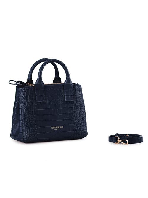 Teddy Blake Bella Croco 9" In Blue Jeans